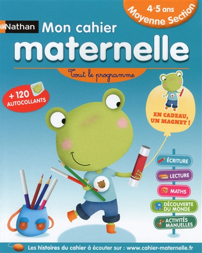 Mon cahier maternelle moyenne section 4-5 ans