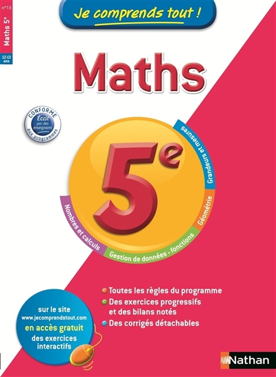 Je comprends tout mathematiques 5eme