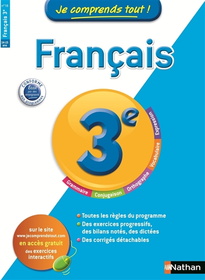 Je comprends tout francais 3e