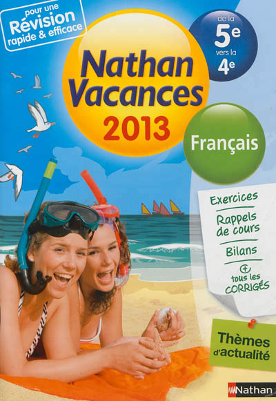 Cahier de vacances 2013 francais 5e/4e