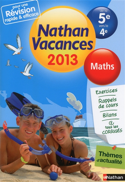 Cdv 2013 mathematiques 5e/4e