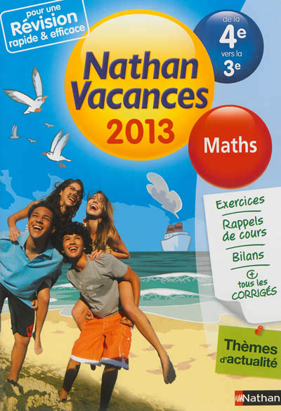 Cdv 2013 mathematiques 4e/3e