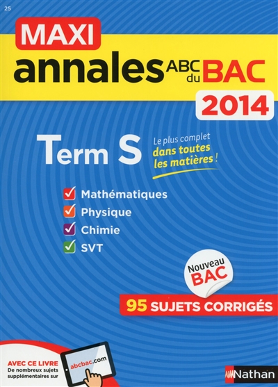 Maxi annales bac 2014 term s n25