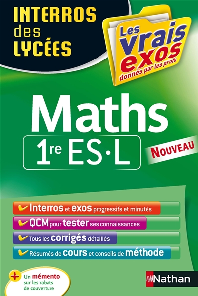 Interros des lycees maths 1re es-l