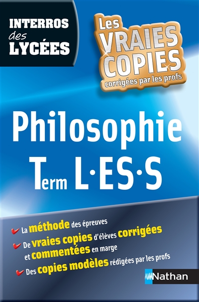 Interros des lycees philo terminale l es s