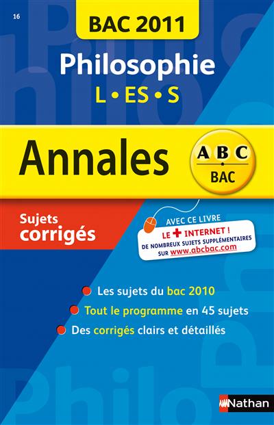Annales bac 2011 philo l-es-s