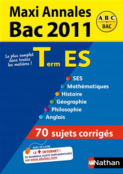 Maxi annales bac 2011 term es