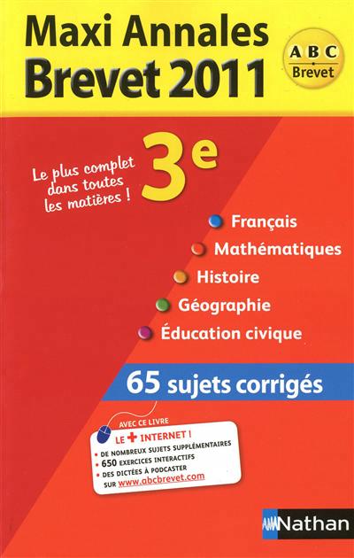 Maxi annales brevet 2011