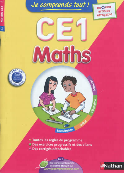 Je comprends tout ! maths ce1 7-8 ans