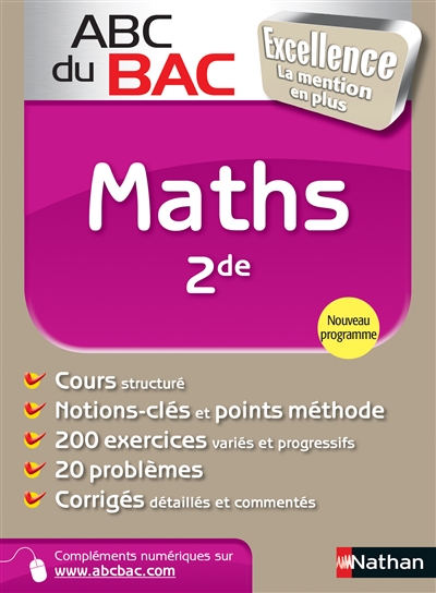 Abc bac excellence maths 2de