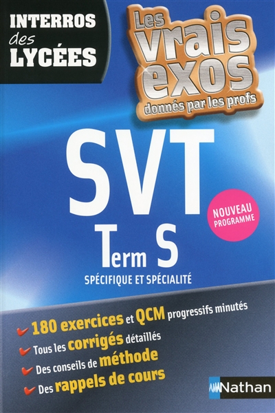 Interros des lycees svt terminale s