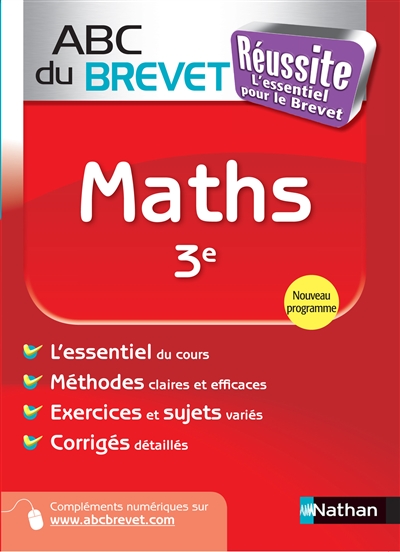 Abc du brevet reussite maths 3e