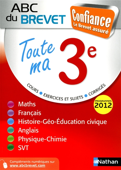 Abc du brevet confiance toute ma 3e