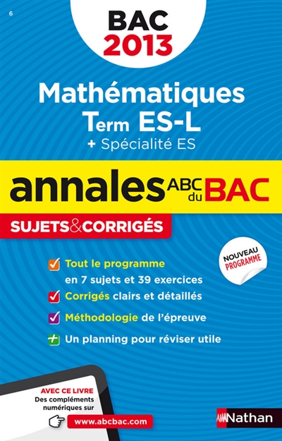 Annales bac 2013 maths es spe &