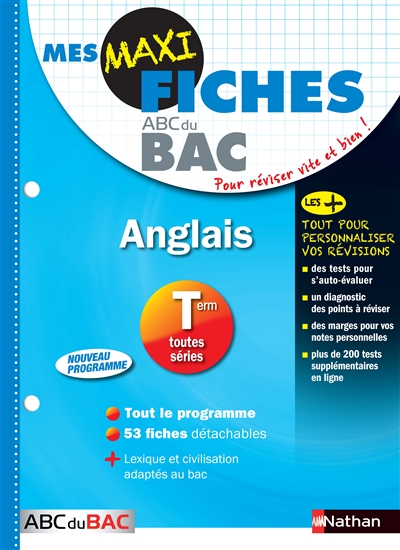 Mes maxi fiches anglais terminale toutes series