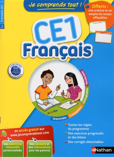 Je comprends tout ! francais ce1 7-8 ans