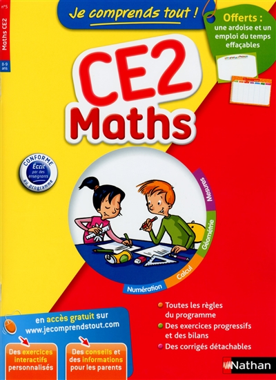 Je comprends tout - maths ce2 - n 5 - 8-9 ans