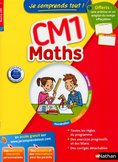 Je comprends tout ! maths cm1 9-10 ans
