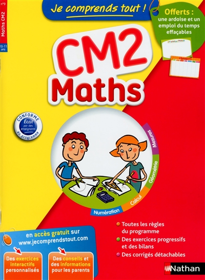 Je comprends tout ! maths cm2