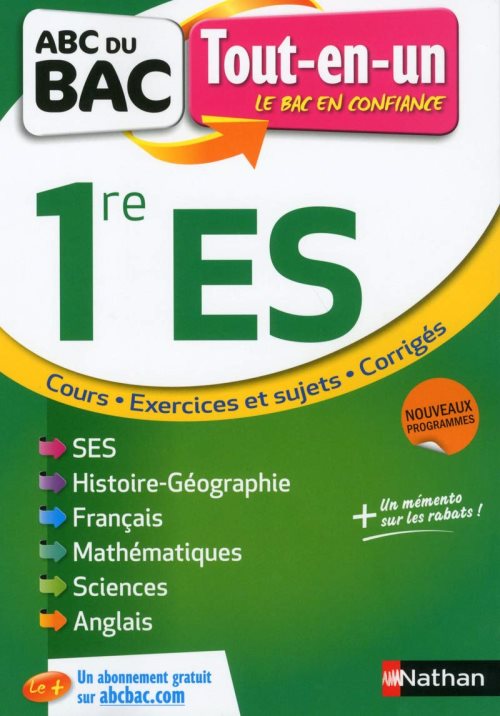 Tout-en-un 1ere es abc du bac