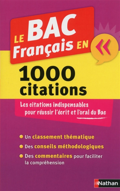 Le bac francais en 1000 citations