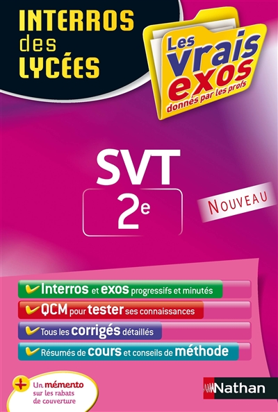 Interros des lycees sciences et vie de la terre 2de