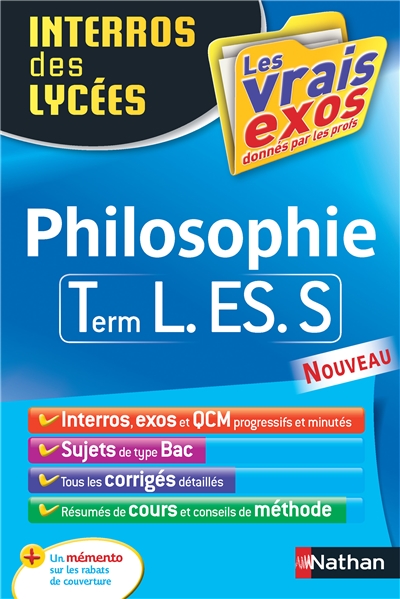 Interros des lycees philosophie terminale l.es.s