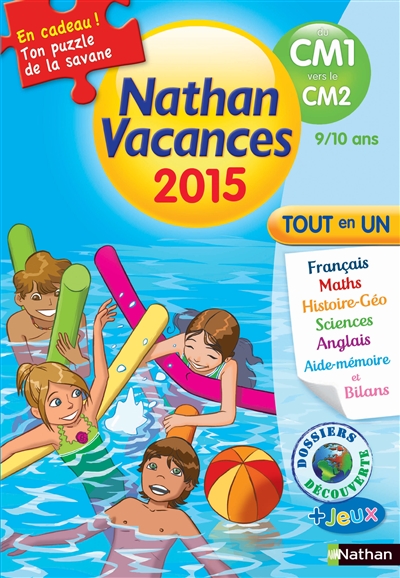 Cahier de vacances 2015 primaire du cm1 vers le cm2