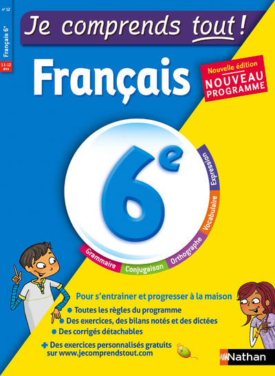 Je comprends tout - monomatiere - francais 6eme