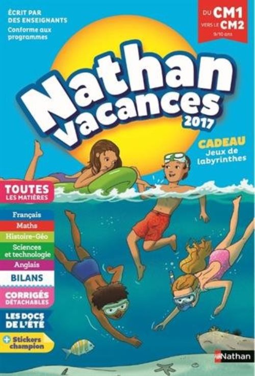 Cahier de vacances 2017 primaire cm1 vers cm2 9/10 ans