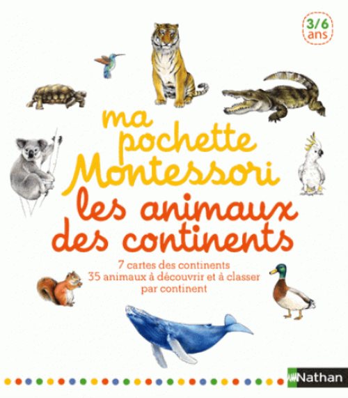 Ma pochette montessori les animaux des continents