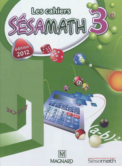 Cahier sesamath 3e