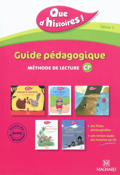 Cp que d'histoires serie 1 guide pedagogique avec cd audio