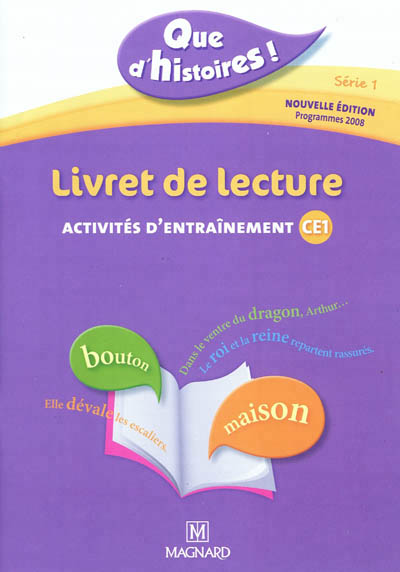 Que d'histoires ! ce1- serie 1 (2011) - livret de lecture