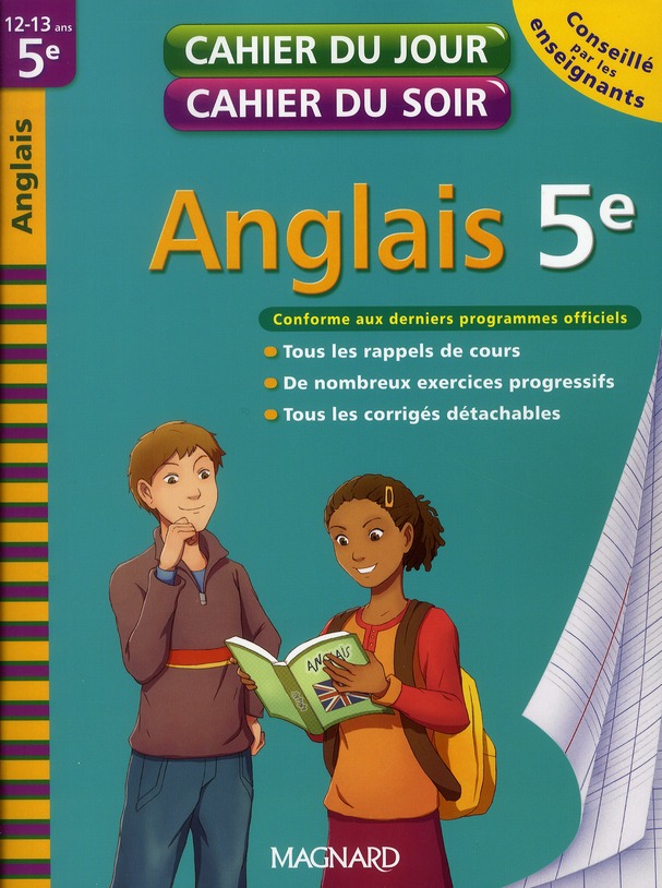 2010 cahier jour soir anglais 5e