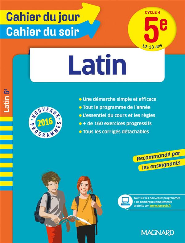 Cahier du jour/cahier du soir - latin 5e