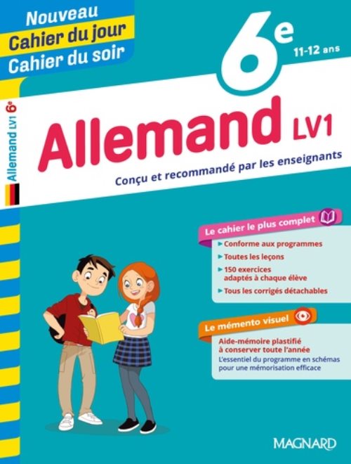Cahier du jour/Cahier du soir Allemand LV1 6e + mémento