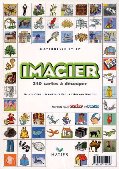 Imagier catego/phono - maternelle et cp ed. 2004 - 240 cartes a decouper