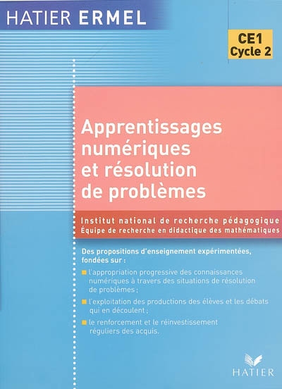 Ermel - apprentissages numeriques et resolution de problemes ce1