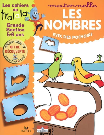 Les cahiers de tralala - les nombres avec des pochoirs, grande section 5/6 ans