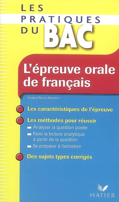 L'epreuve orale de francais - les pratiques du bac -