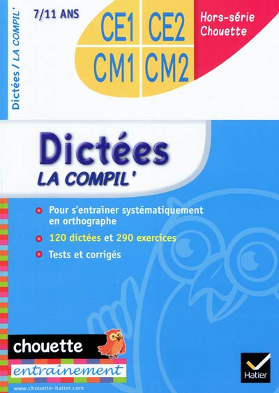 Compil dictees du ce1 au cm2