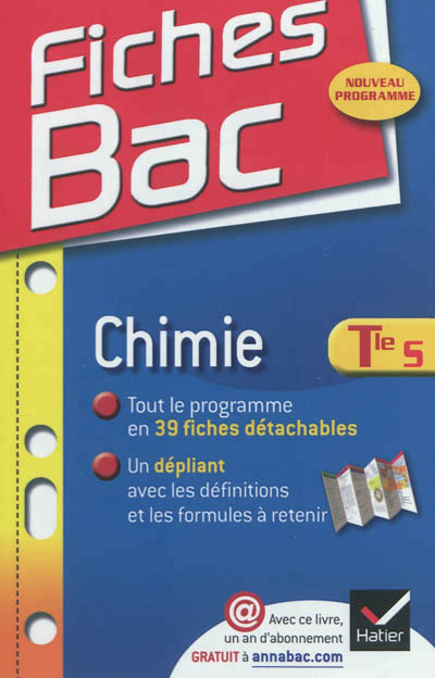 Fiches bac chimie tle s