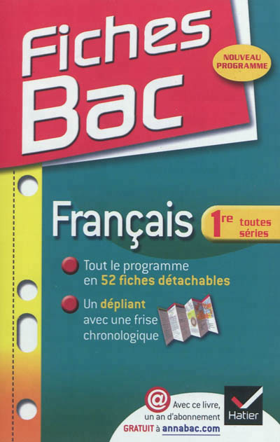 Fiches bac francais 1re toutes series