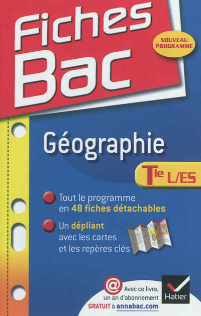 Fiches bac geographie tle l,es