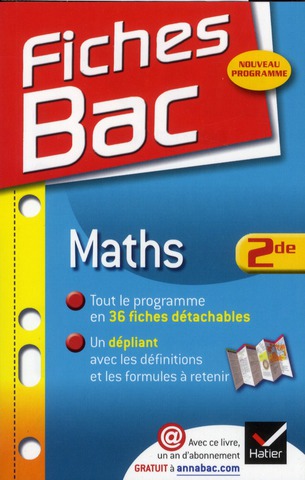 Fiches bac maths 2de