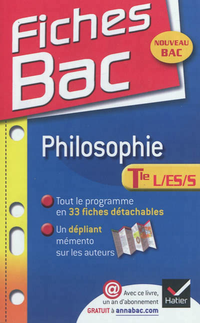 Fiches bac philosophie tle l,es,s