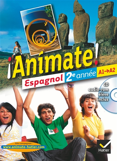 Animate espagnol 2e annee ed. 2012 - manuel de l'eleve + cd audio-rom