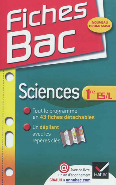 Fiches bac sciences 1re es, l