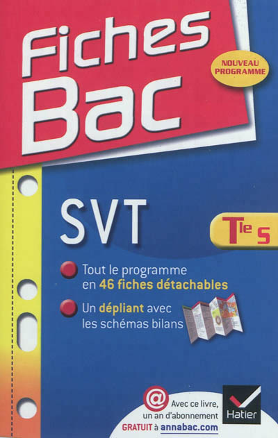Fiches bac svt tle s